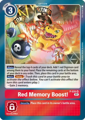 Red Memory Boost! - Digimon Promotion Cards (D-PR)
