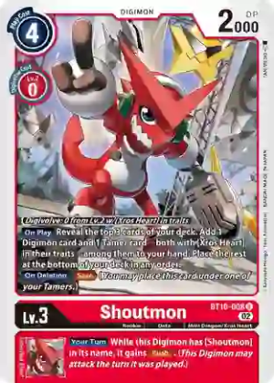 Shoutmon - Xros Encounter (BT10-008 U)