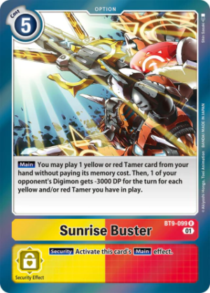 Sunrise Buster - X Record - BT9-099 R