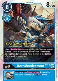 AeroVeedramon - Rare - BT11-029 R - Dimensional Phase Pre-Release Cards