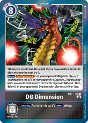 DG Dimension BT11-108 - Dimensional Phase - Rare