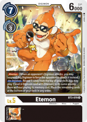 Etemon - Release Special Booster - BT3-070 R