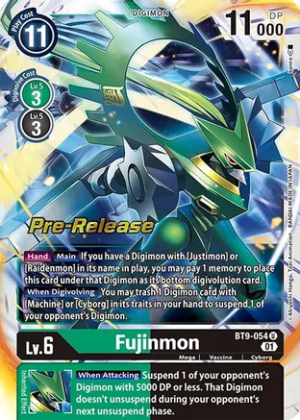 Fujinmon - X Record Pre-Release Cards (BT09_PR)