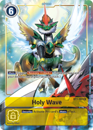 Holy Wave - BT1-107 (Dash Pack Ver. 1.5) - Release Special Booster - BT1-107 C