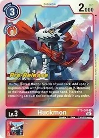 Huckmon BT6-009 R Rare Prerelease Promo
