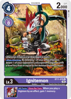Ignitemon BT11-076 - Dimensional Phase - Uncommon