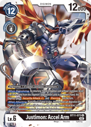 Justimon: Accel Arm BT11-073 - Dimensional Phase - Uncommon