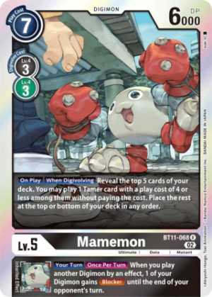 Mamemon BT11-068 - Dimensional Phase - Rare