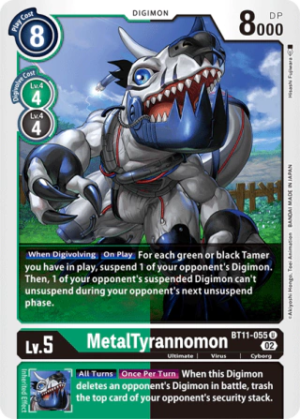 MetalTyrannomon BT11-055 - Dimensional Phase - Uncommon - Foil