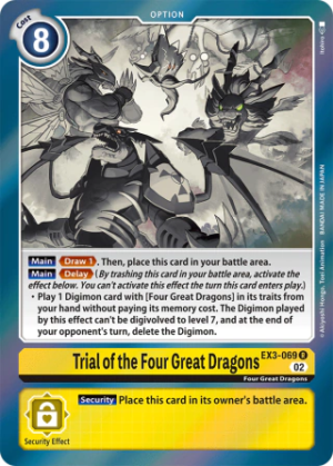 Trial Of The Four Great Dragons EX3-069 - Draconic Roar - Rare