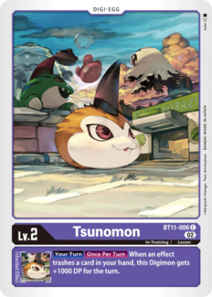 Tsunomon BT11-006 - Dimensional Phase - Common - Foil