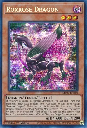 Roxrose Dragon - 2022 Tin of the Pharaoh's Gods (MP22) (PRISMATIC SECRET RARE)