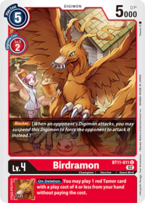 Birdramon BT11-011 - Dimensional Phase - Uncommon - Foil