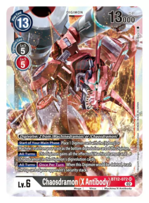 Chaosdramon - X Antibody - - BT12-072 - Across Time - Super Rare