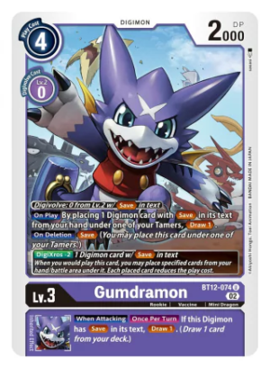 Gumdramon - BT12-074 - Across Time - Uncommon