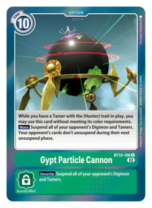 Gypt Particle Cannon - BT12-106 - Across Time - Rare