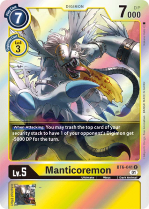 Manticoremon - Double Diamond - BT6-041 R