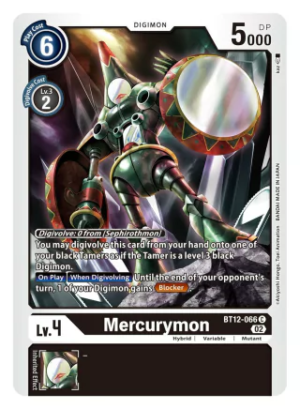 Mercurymon - BT12-066 - Across Time - Common