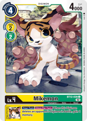 Mikemon - BT12-036 - Across Time - Common
