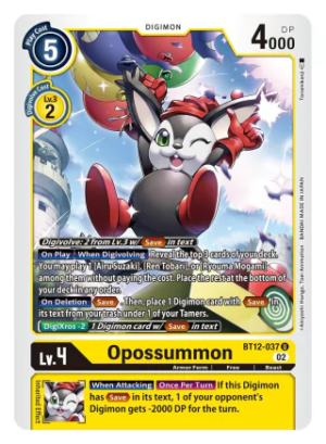 Opossummon - BT12-037 - Across Time - Uncommon