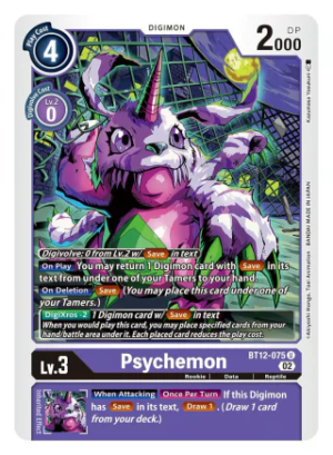 Psychemon - BT12-075 - Across Time - Uncommon