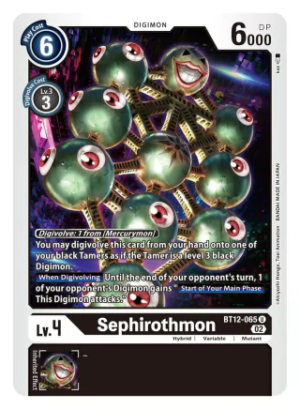 Sephirothmon - BT12-065 - Across Time - Uncommon