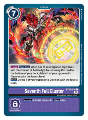 Seventh Full Cluster - BT12-110 - Across Time - Uncommon