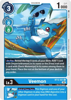Veemon (NYCC 2023 Demo Deck) - Across Time (BT12)