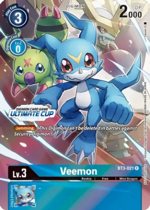 Veemon - BT3-021 (Ultimate Cup 2022) - Release Special Booster (BT01-03)