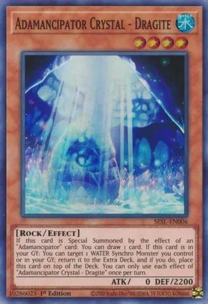 Adamancipator Crystal - Dragite - Secret Slayers (SESL) (SUPER RARE)