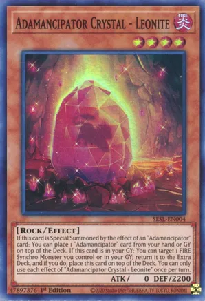 Adamancipator Crystal - Leonite - Secret Slayers (SESL) (SUPER RARE)