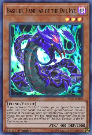 Basilius, Familiar of the Evil Eye - The Infinity Chasers (INCH) (SUPER RARE)