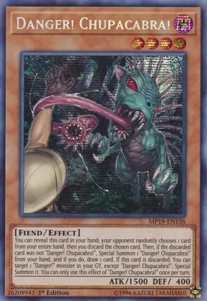 Danger! Chupacabra! - 2019 Gold Sarcophagus Tin Mega Pack (MP19) (PRISMATIC SECRET RARE)