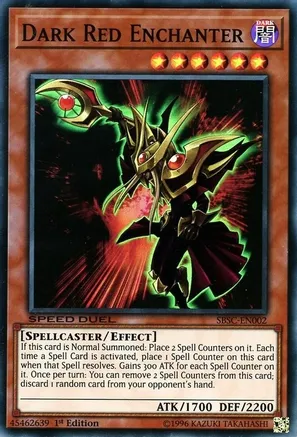 Dark Red Enchanter - Speed Duel: Scars of Battle (SBSC) (SUPER RARE)