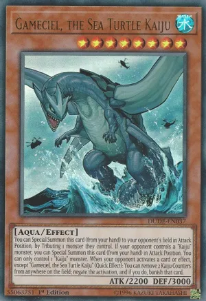 Gameciel, the Sea Turtle Kaiju - Duel Devastator (DUDE) (ULTRA RARE)