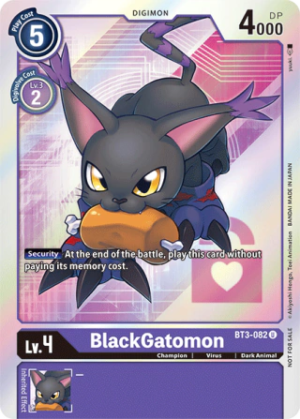 BlackGatomon (Box Topper) - Release Special Booster - BT3-082 U