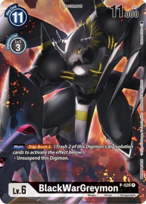 BlackWarGreymon - P-026 (Winner Pack Across Time) - Digimon Promotion Cards (D-PR)