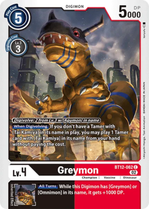Greymon – BT12-062 – Across Time – Common