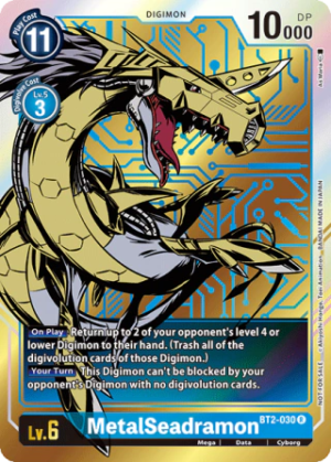 MetalSeadramon - BT2-030 (Dash Pack Ver. 1.0) - Release Special Booster - BT2-030 R