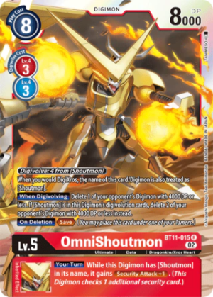 OmniShoutmon BT11-015 - Dimensional Phase - Rare