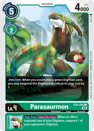 Parasaurmon EX3-040 – Draconic Roar – Common