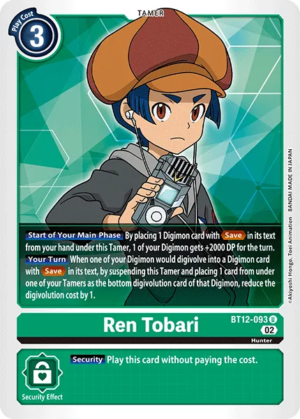 Ren Tobari – BT12-093 – Across Time – Uncommon