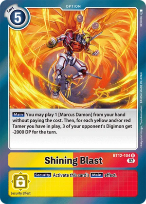 Shining Blast – BT12-104 – Across Time – Rare
