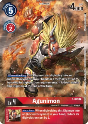 Agunimon – P-029 (2nd Anniversary Frontier Card) – Digimon Promotion Cards