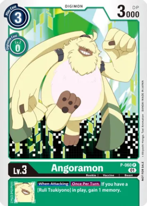 Angoramon (Official Tournament Pack Vol,5) – Digimon Promotion Cards