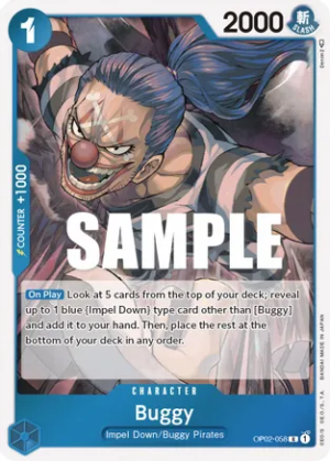 Buggy - Paramount War (OP02-058 R)