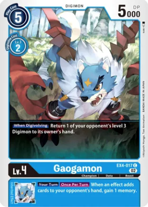 Gaogamon – EX4-017 – Common