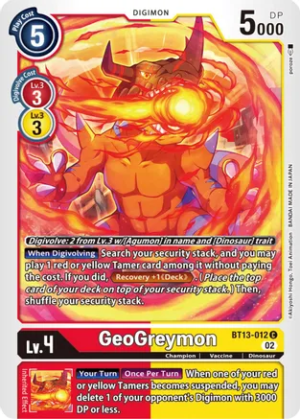 GeoGreymon – BT13-012 – Common