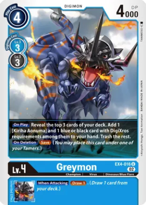 Greymon – EX4-016 – Uncommon