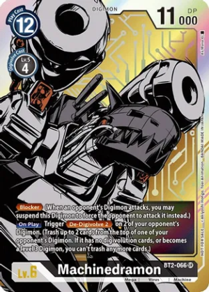 Machinedramon – BT2-066 (Dash Pack Ver. 1.0) – Release Special Booster – BT2-066 SR